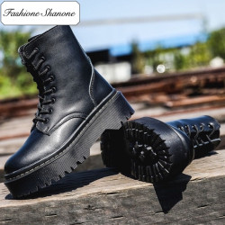 Fashione Shanone - Platform lace-up ankle boots