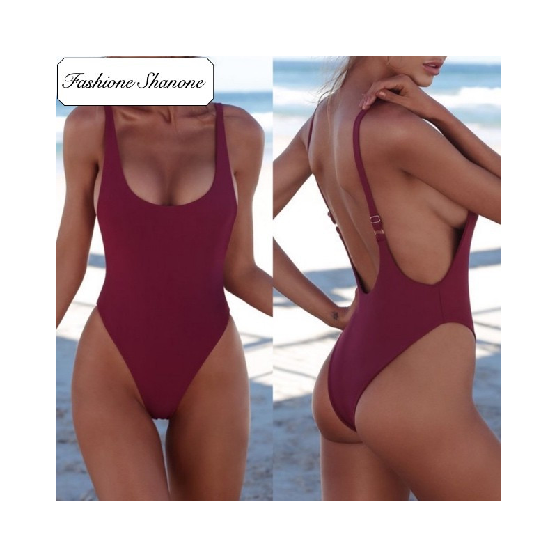Fashione Shanone - Open back one piece swimsuit