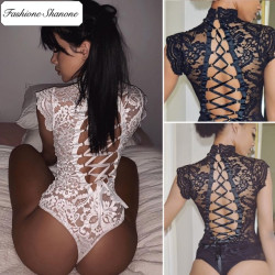 Fashione Shanone - Lace open back bodysuit