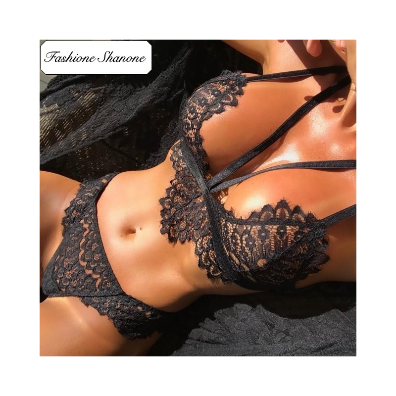 Fashione Shanone - Black lace lingerie set