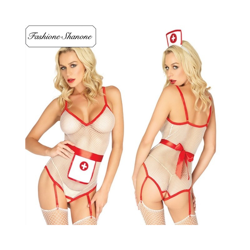 Fashione Shanone - Ensemble de lingerie infirmière sexy