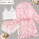 Pink stripped sleepwear set