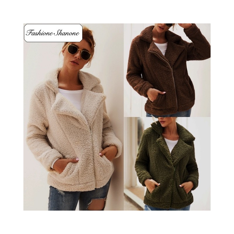 Fashione Shanone - Wool aviator jacket