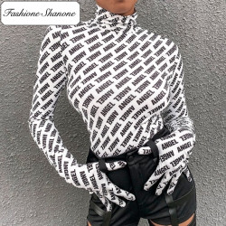 Fashione Shanone - Long sleeves T-shirt with gloves
