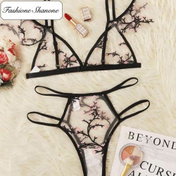 Fashione Shanone - Floral lingerie set with shoulder pads