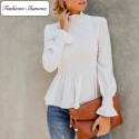 Flare sleeves blouse