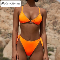 Fashione Shanone - Bikini taille haute orange