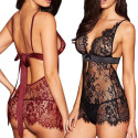 Lace babydoll with G-string