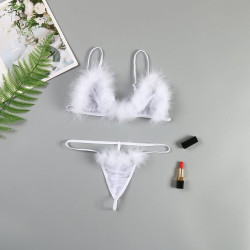 Fashione Shanone | Lingerie set with fur