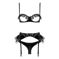 Fashione Shanone | Patent leather and lace lingerie