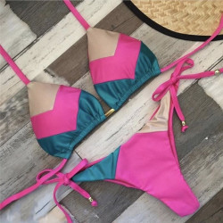 Fashione Shanone | Tricolor triangle bikini
