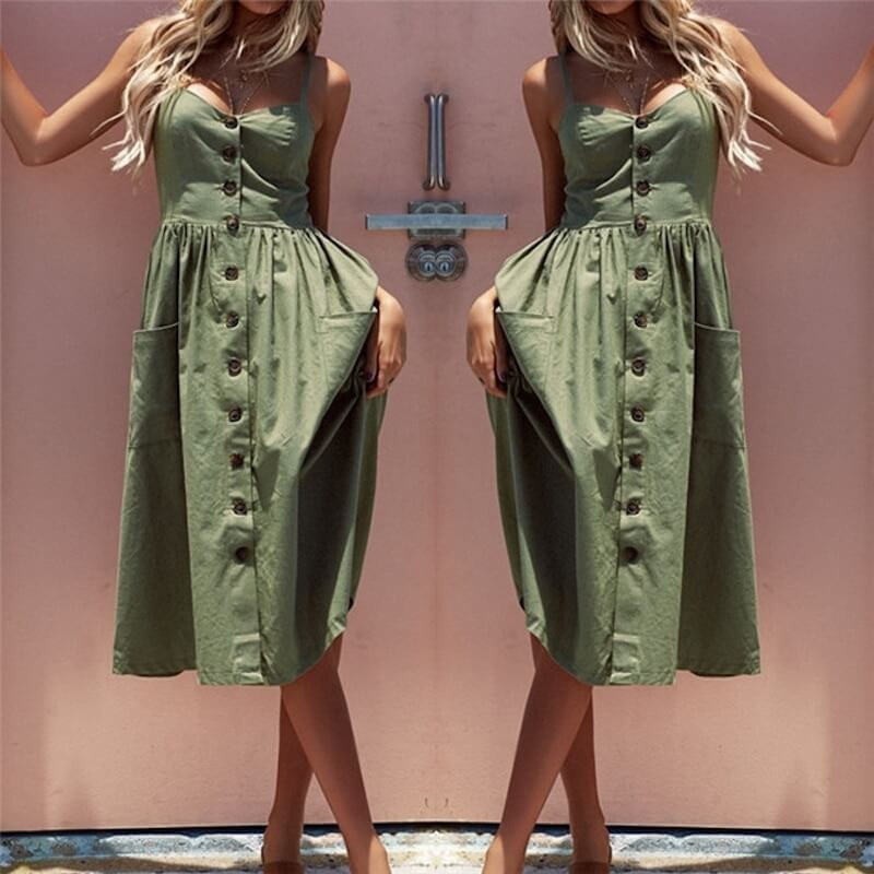 Fashione Shanone | Mid-length strappy dress