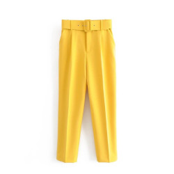 Fashione Shanone | High waist carrot pants with belt