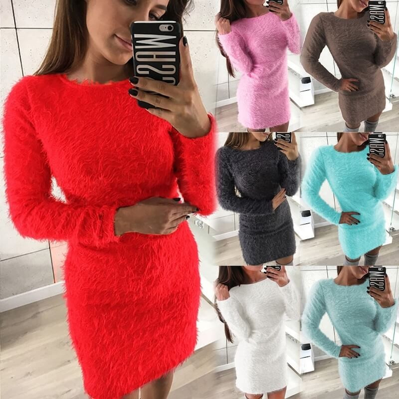Fashione Shanone | Fluffy sweater dress