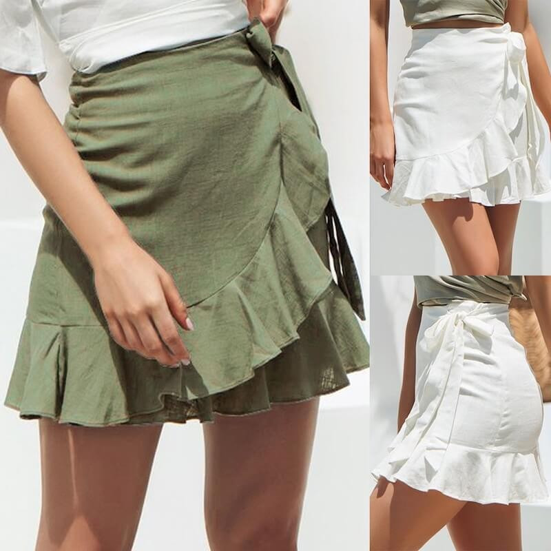 Fashione Shanone | Frilly wrap skirt