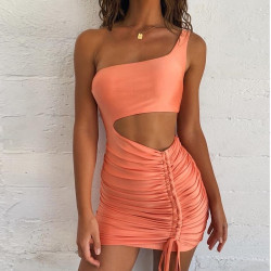 Fashione Shanone | Orange bodycon dress