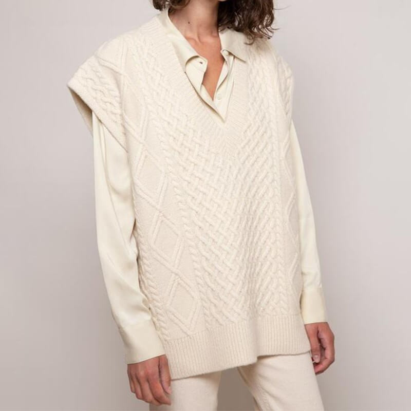 Fashione Shanone | Twisted vest sweater