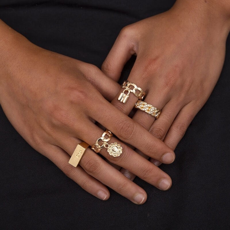 Fashione Shanone | Gold rings set