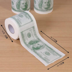 Rouleau de papier toilette 100 dollars