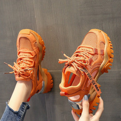 Orange sneakers