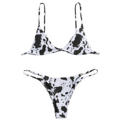 Cow triangle bikini
