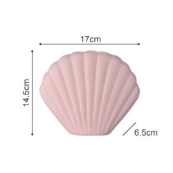 Pink seashell vase