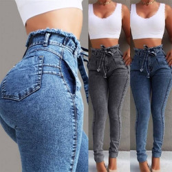 High waist slim jeans