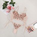 Special Valentine\'s day floral lingerie set