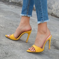 Pointed toe heeled sandals