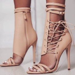 Lace-up sandals
