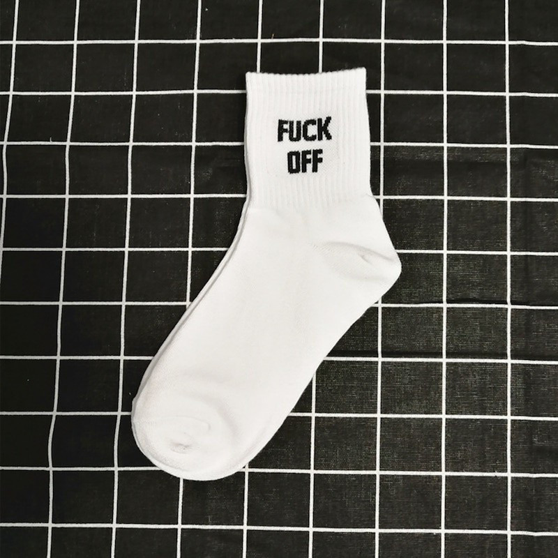 FUCK OFF original funny socks