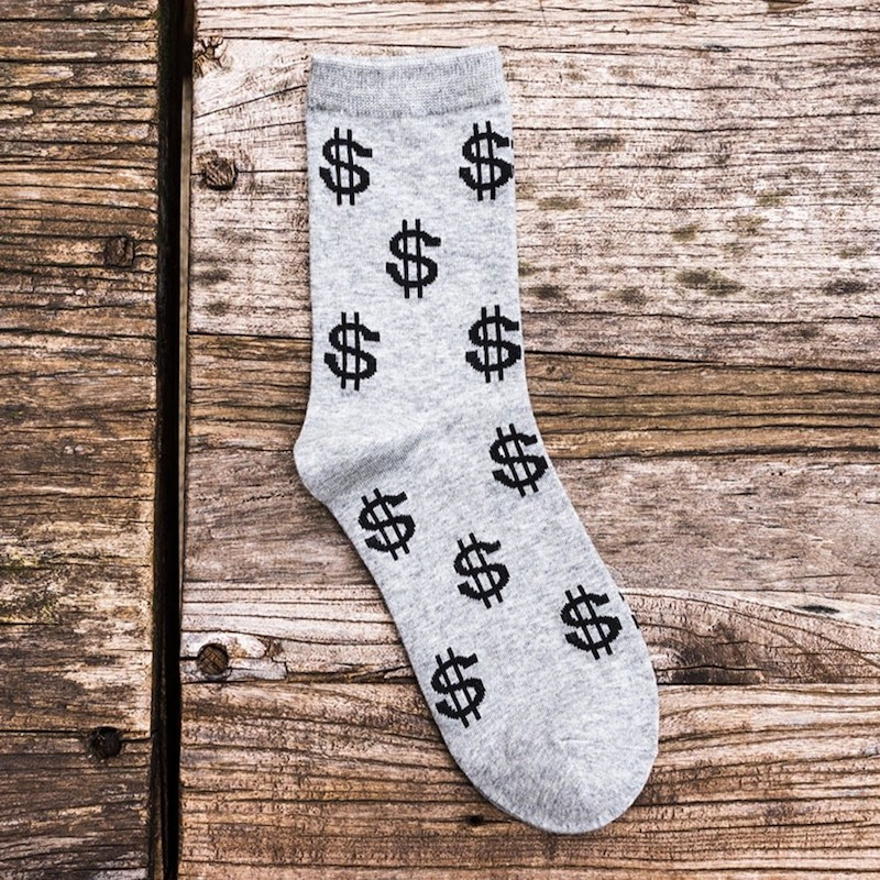Fun original dollar socks