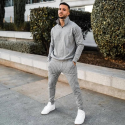 Men's stripped tracksuit
