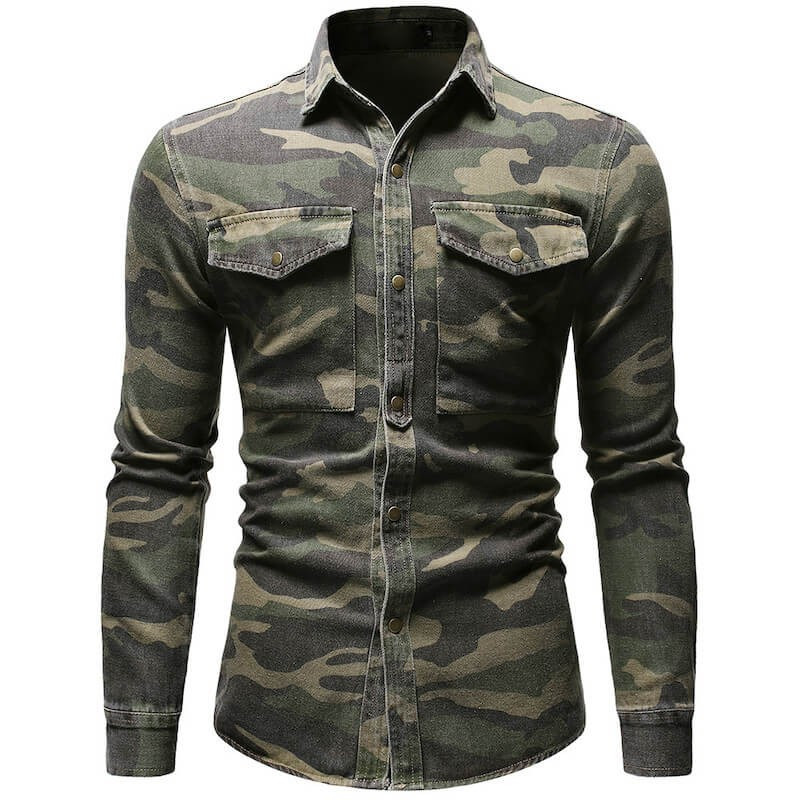 Chemise militaire homme