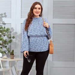 Blouse fleurie grande taille