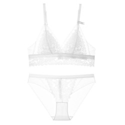 Lace triangle lingerie set