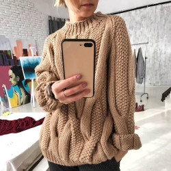 Loose twisted pullover