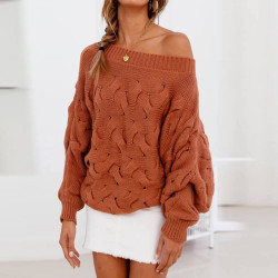 Asymmetric knit sweater