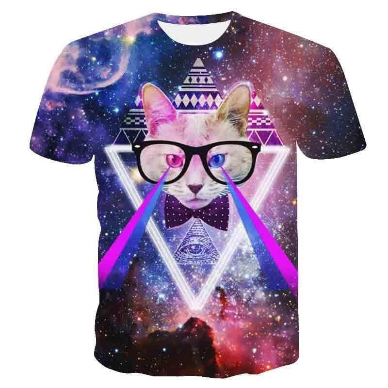 Illuminati cat T-shirt