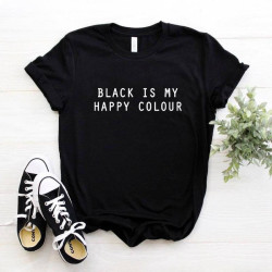 T-shirt BLACK IS MY HAPPY COLOR
