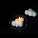Minimalist lightly scented cloud candle