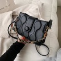 Retro design handbag with scarf on the handle