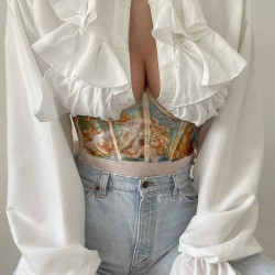 Vintage art corset belt