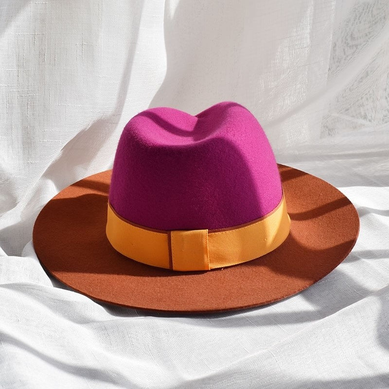 Tricolor fedora hat