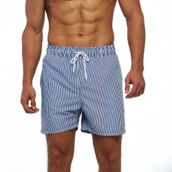 Stripped swim shorts
