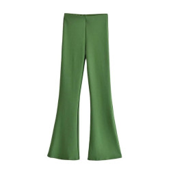 Pantalon flare vert