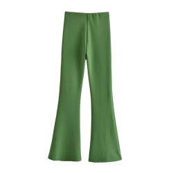 Pantalon flare vert