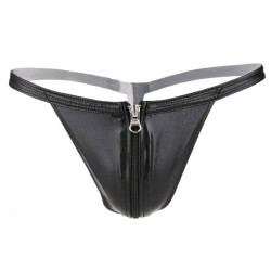Men's leather thong