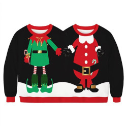 Sweatshirt de Noël pour couple inséparable