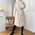 Mid-length quilted parka